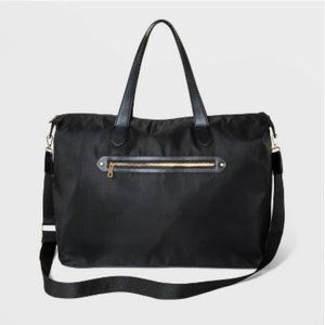 A New Day -  Zip Closure Weekender Bag - Black
